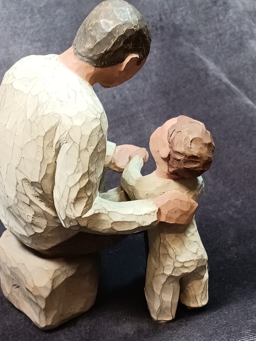 Willow Tree GrandFather and Child Figurine - Beige, Brown, Cream - Picture 7 of 7